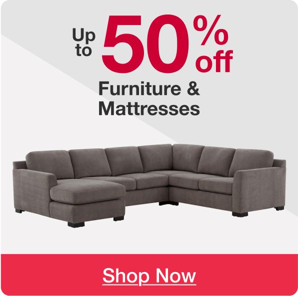 Up to 50% off Furniture & Mattresses