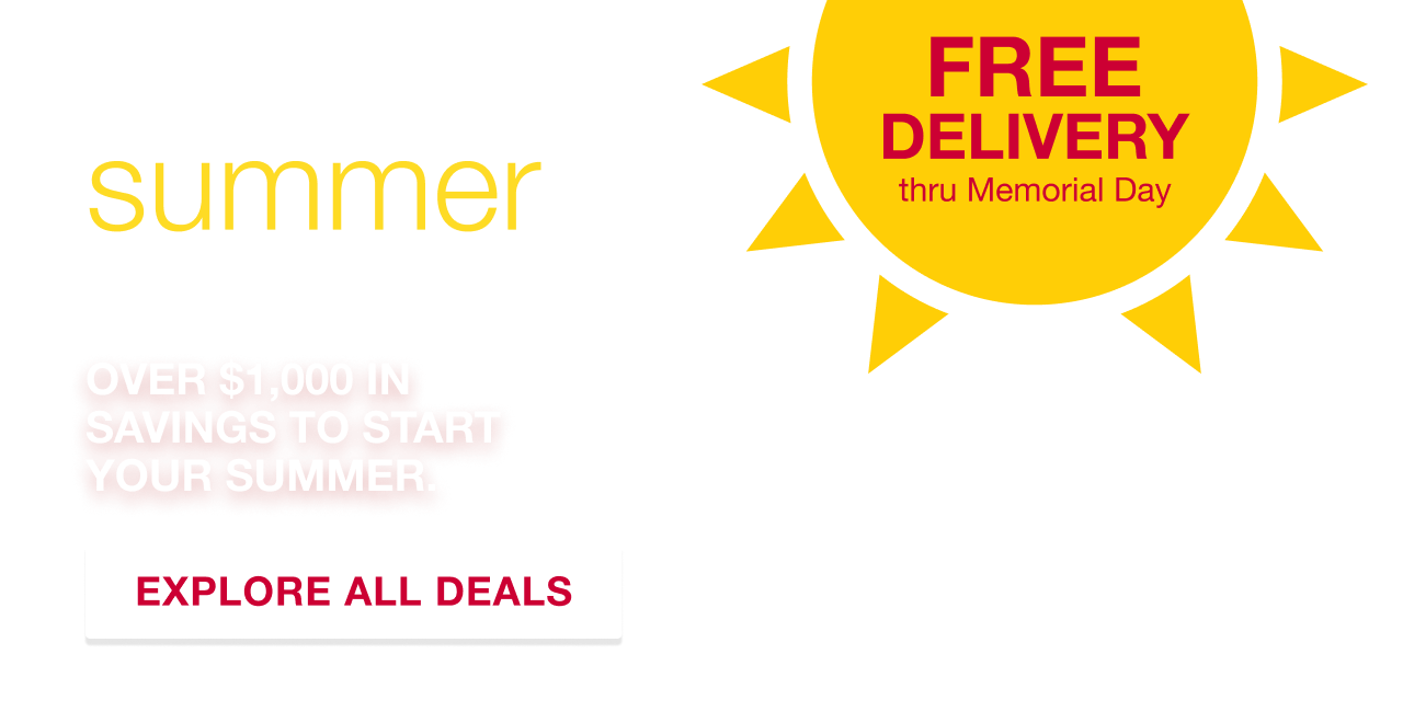 Red hot summer event. Save on patio, grilling and more. Event starts 5/12. Some hot deals are already live. Shop now