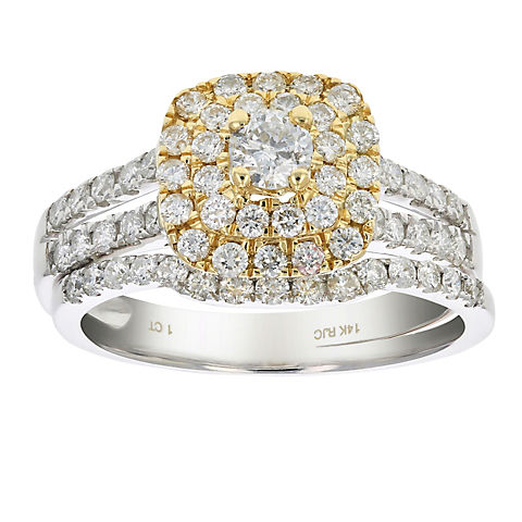 Amairah 1.00 ct. t.w. Diamond Wedding Bridal Ring in 14k Two-Tone Gold