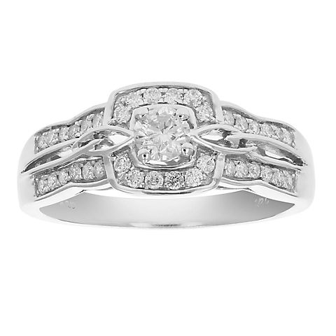 Amairah .50 ct. t.w. Diamond Engagement Ring in 14k White Gold