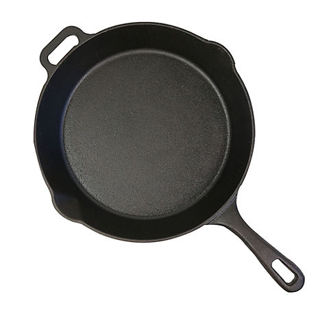 Pit Boss Pre-seasoned Cast Iron Skillet with Long Handle
