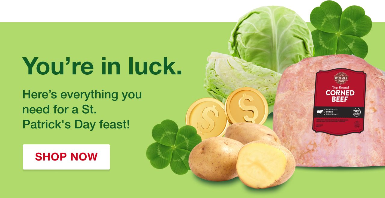 You're in luck. Here's everything you need for a St. Patrick's Day feast! Shop now