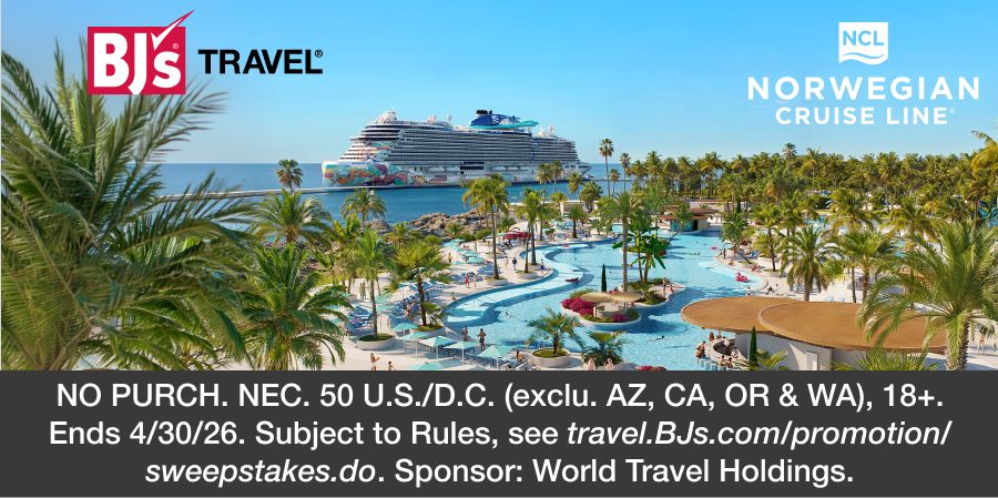 BJ's Travel. Terms and conditions apply. See travel.bjs.com for details.