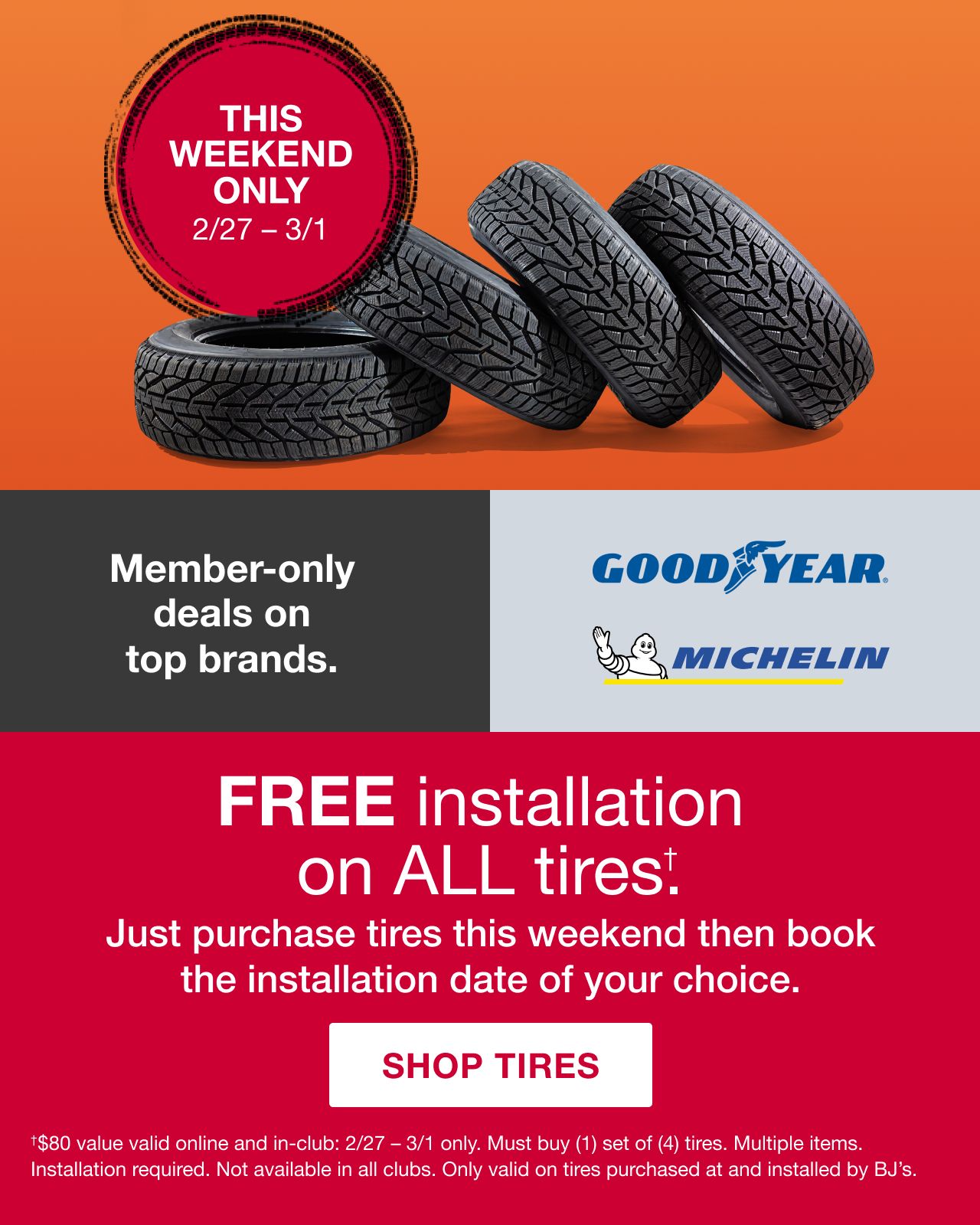 BJ's Tires. Shop Tires