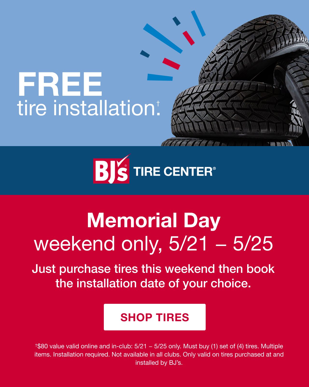 BJ's Tire center. Shop Tires
