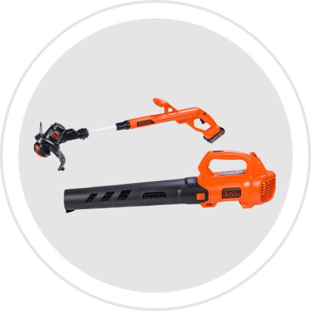 Picture: Black and Decker garden tools on a white background