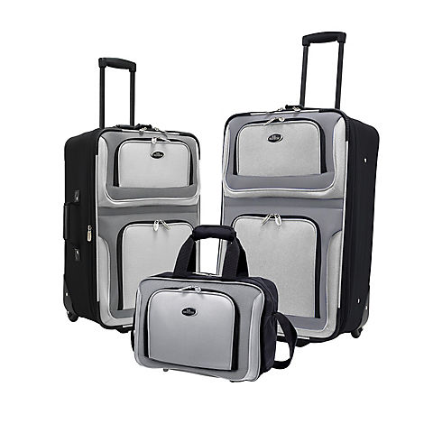 U.S. Traveler New Yorker 3-Pc. Luggage Set