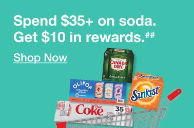 Buy more, save more. Get $10 in rewards when you spend $35+ on soda. Terms apply. Shop now