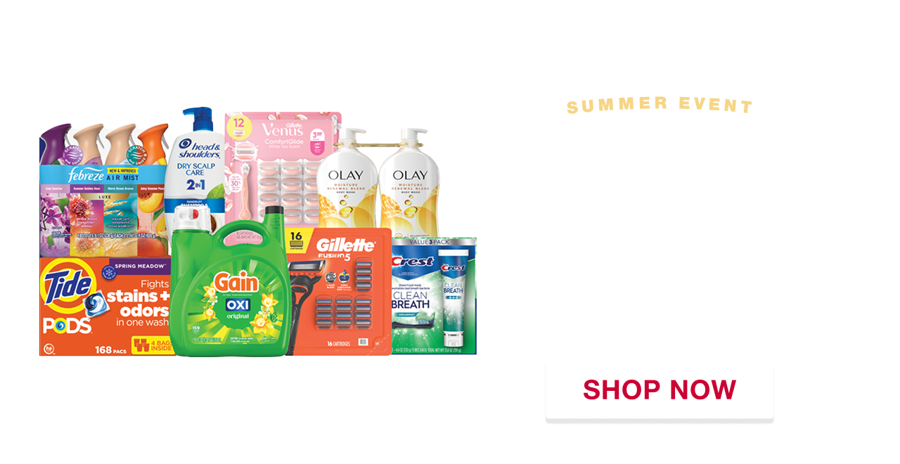 Stock up and save summer event. Get up to $50 digital coupon◊. Shop now
