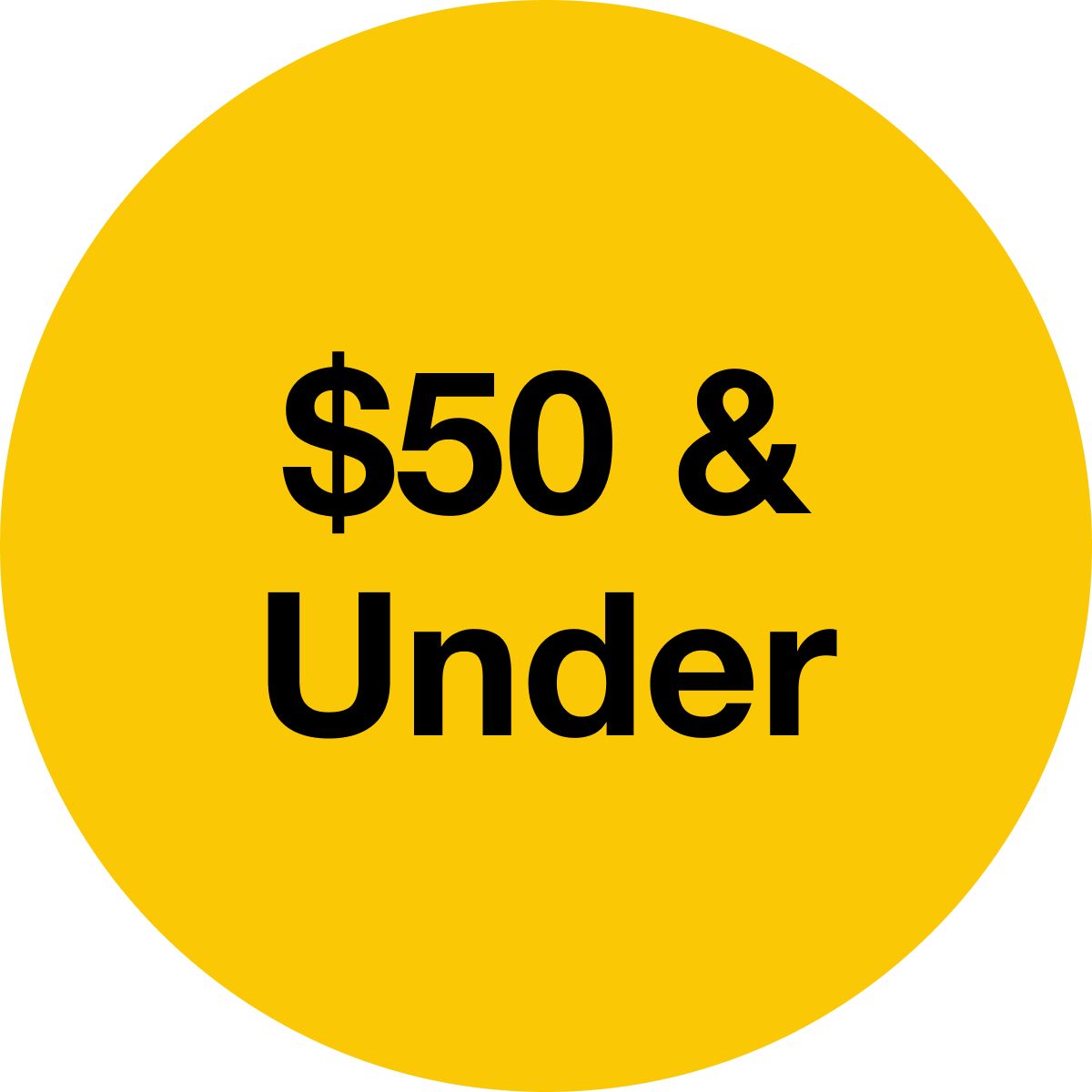 $50 & Under