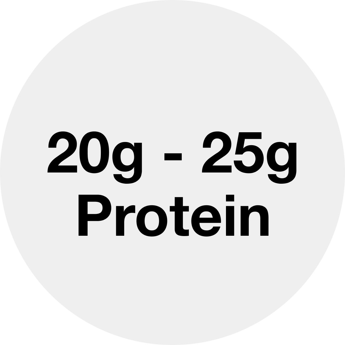 20g - 25g Protein