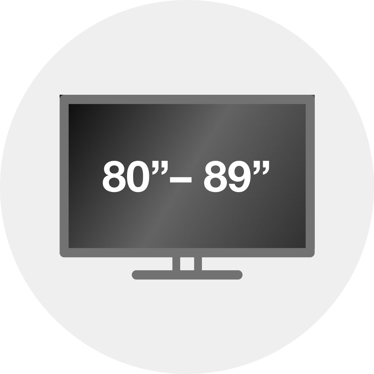 80" - 89"